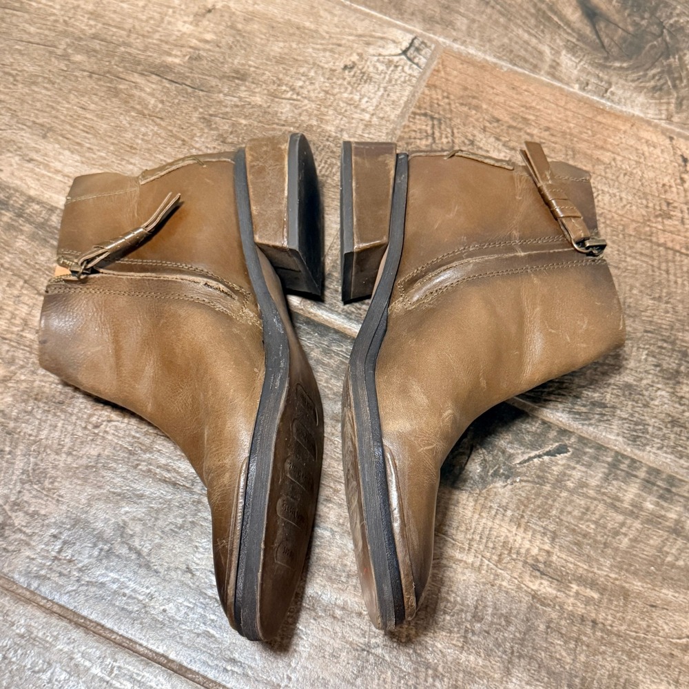 Sarto Franco Sarto Womens Nemi Leather Ankle Booties, Saddle Brown,7.5M - Picture 7 of 12